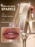 رژ لب مایع اکلیلی شیگلم مدل Stardust Swipe Glitter Liquid Lipstick