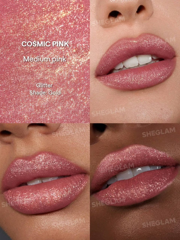 رژ لب مایع اکلیلی شیگلم مدل Stardust Swipe Glitter Liquid Lipstick